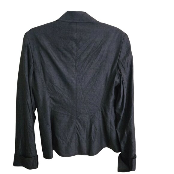 Lafayette 148 New York Wool Silk Blend Single Breasted Blazer Size 10 - Picture 2 of 4